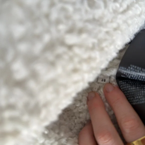 Stand Studio Women's Black & Off-white Kristy Faux-shearling Jacket size medium - Picture 7 of 9